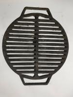 Решетка гриль узбекская чугунная диам.420мм с ручками